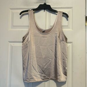 Old Navy Satin Top Size Small Women's Champagne Beige Silky Finish